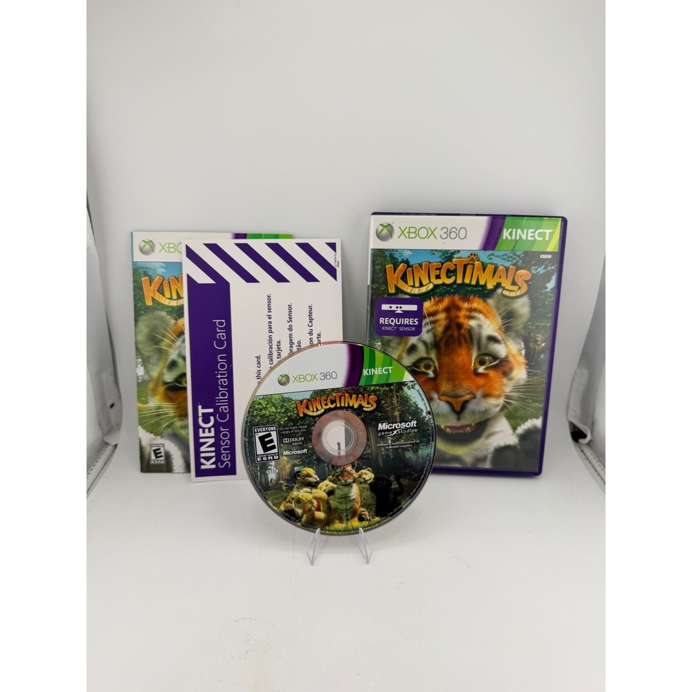 Kinectimals Xbox 360 Game CIB with Manual and Kinect Calibration Card NTSC